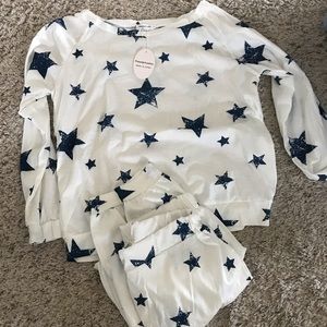 Star print sweatsuit